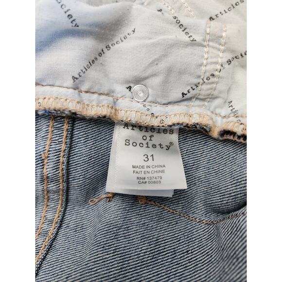 Articles of Society High-Rise Straight Leg Crop Jeans Women’s Size 31 - Picture 10 of 13